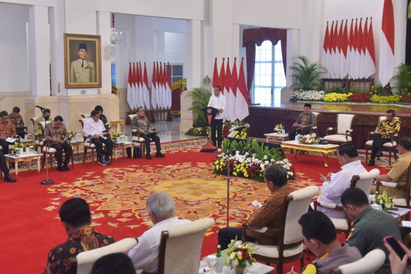 Presiden Jokowi memimpin Sidang Kabinet Paripurna di Istana Negara, Jakarta, Senin (11/12/2023). (Foto: Humas Setkab)