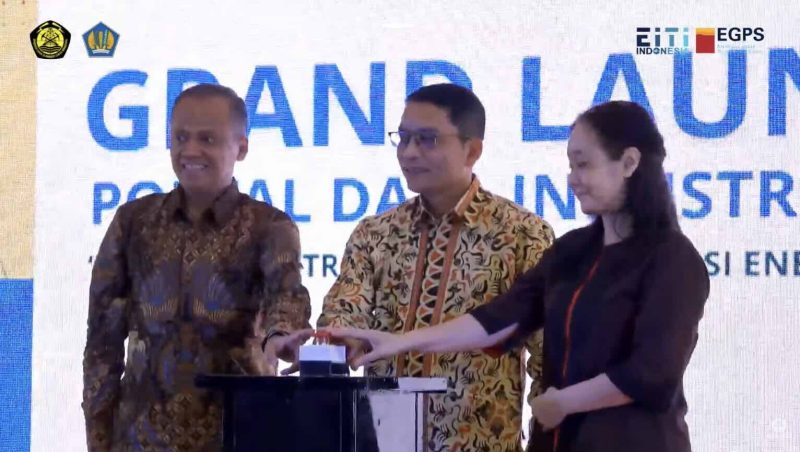 Grand Launching Portal Data Ekstraktif di Jakarta.