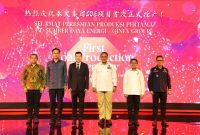 Peresmian kegiatan produksi pertama tambang batubara bawah tanah PT Sumber Daya Energi (SDE)