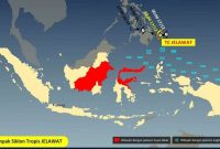 Ilustrasi citra satelt siklon tropis Jelawat. (Foto: BMKG)