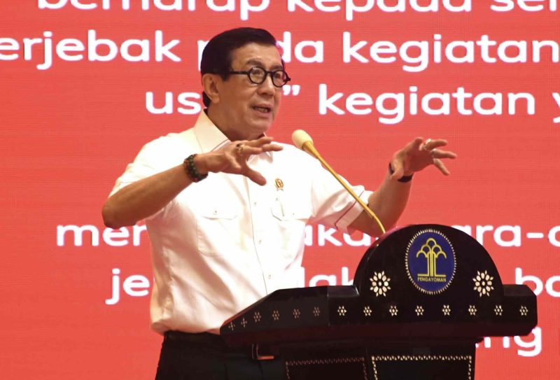 Menteri Hukum dan Hak Asasi Manusia (Menkumham), Yasonna H Laoly