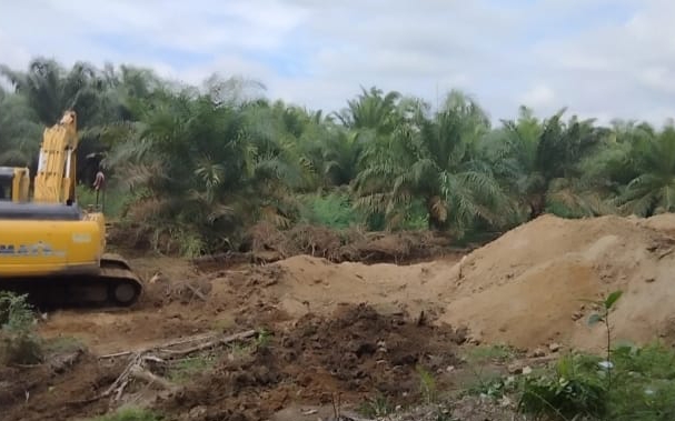 Jalan Lingkar Desa Sungai Pinang Lagati Mulai Dibangun