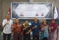 WORKSHOP MBKM: Rektor USS Yudha Pratomo Mahyuddin MSc PhD bersama Pimpinan USS dan Narasumber Nasional dari IPB University di Aula Prof dr H Mahyuddin Ns SpOG(K) Kampus A USS, Jalan Letnan Murod Km.5 Pakembang, Kamis (21/12/2023)