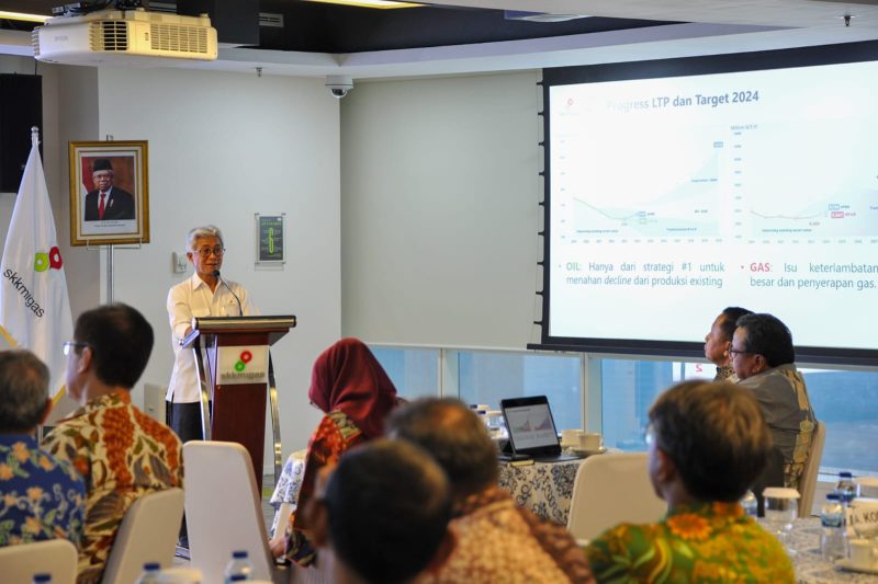 Kepala SKK Migas, Dwi Soetjipto saat Rapat Kerja SKK Migas Tahun 2023