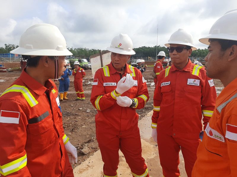 SKK Migas melakukan sidak proyek Seleraya Belida (SRB) di Gelumbang Kabupaten Muara Enim