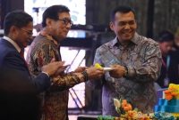 Menteri Hukum dan HAM Yasonna H. Laoly kala membuka acara Diplomatic Reception