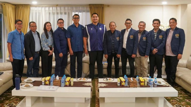 Menpora Ario Bimo Nandito Ariotedjo saat menerima audiensi para pengurus SIWO PWI Pusat