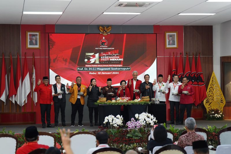 Perayaan Hari Ulang Tahun yang ke-51 untuk PDI Perjuangan