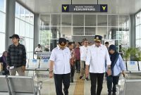Menteri Perhubungan Budi Karya Sumadi, Sabtu (6/1), meninjau Terminal Tipe A Pakupatan, Serang, Banten