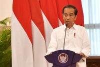 Presiden Jokowi saat memimpin rapat persiapan Ramadan dan Idulfitri 1445 H, Senin (26/2/2024)