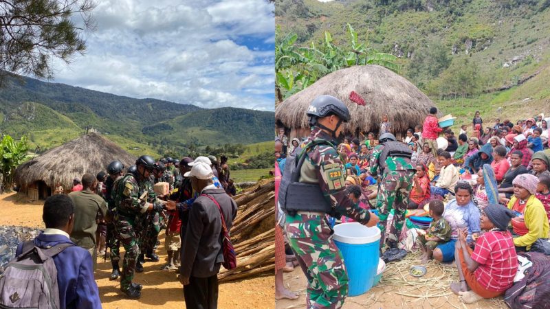 Satgas Pamrahwan Yonif 721/Makkasau menggelar doa bersama menjelang pelaksanaan Pemilu pada 14 Februari 2024 mendatang. Doa bersama yang diikuti oleh Forkopimda dan masyarakat itu, turut diwarnai dengan adanya tradisi bakar batu.