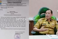 Kepala Dinas Pendidikan [Kadisdik] Kota Palembang Ansori MT dan surat edaran [SE] nomor 420/0612/DISDIk/2024 terkait larangan gelar perpisahan di hotel dan gedung.