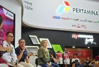 Sekretaris Perusahaan PGN, Rachmat Hutama saat Press Conference di Booth Pertamina IIMS 2024