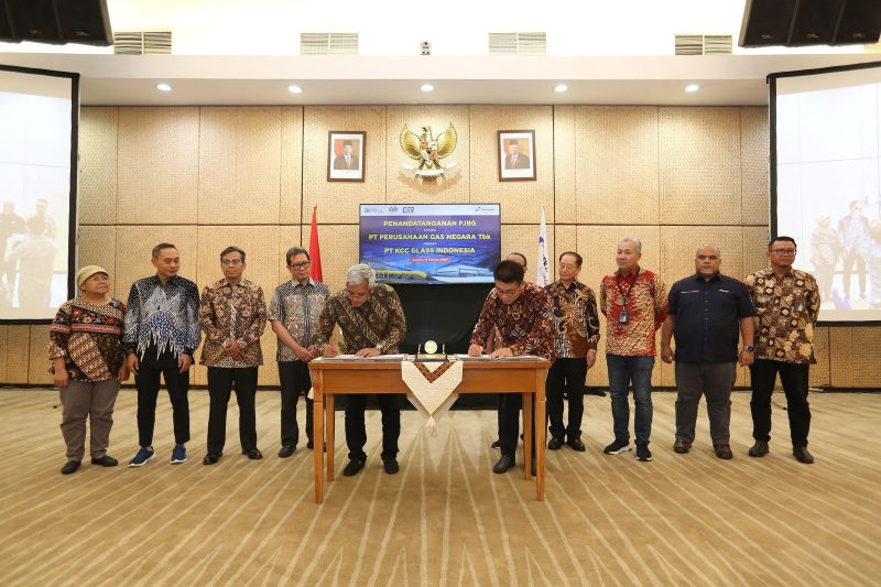 Penandatanganan PJBG antara PT PGN Tbk dengan PT KCC Class Indonesia