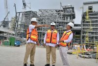 Menteri ESDM Arifin Tasrif melakukan kunjungan kerja ke Smelter PT Freeport Indonesia di Kawasan JIIPE, Gresik, Jawa Timur