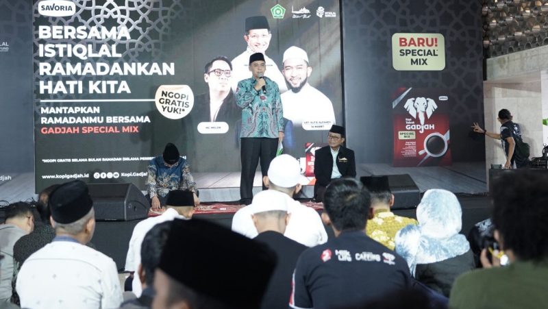 Wamenag saat Buka Puasa Bersama di Masjid Istiqlal, Jakarta, Kamis (14/3/2024)