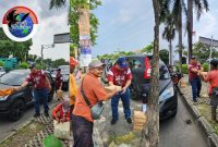 Aksi sosial Jumat berkah Warung Pers Indonesia pada Jumat 1 Maret 2024 di Kawasan Jababeka Cikarang Bekasi.