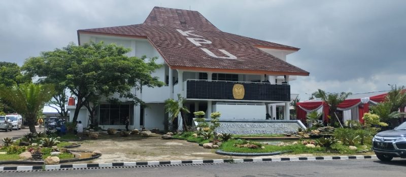 Kantor KPU Sumsel di Jakabaring Palembang.