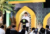 Penjabat (PJ) Gubernur Sumsel Agus Fatoni didampingi Pj Ketua Tim Penggerak (TP) Pemberdayaan Kesejahteraan Keluarga (PKK) Provinsi Sumsel Tyas Fatoni membuka Pengajian Ramadhan 1445 H/2024 M sekaligus salat tarawih perdana.