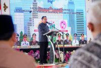 Penjabat (Pj) Gubernur Sumatera Selatan (Sumsel) Agus Fatoni melaunching website Posko Ekonomi milik Pemerintah Kota (Pemkot) Prabumulih.
