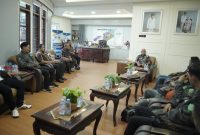Bupati Asahan H Surya BSc menerima Audiensi Gerakan Pemuda Al-Washliyah (GPA) Kabupaten Asahan di Rumah Dinas Bupati Asahan, Kamis 25 Januari 2024.