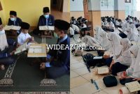 Ilustrasi para peserta didik mengikuti kegiatan pendidikan selama Ramadhan 