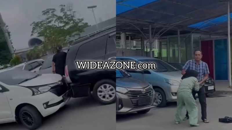 Tangkapan layar: Aksi penganiayaan yang terjadi di pusat perbelanjaan PSX oleh Oknum Polres Lubuklinggau Aiptu FN bermula dari ulah debt collector [DC] yang melakukan perampasan unit mobil hingga pengeroyokan.