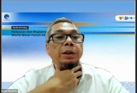 Dirjen IKP Kemenkominfo Usman Kansong saat menggelar konferensi pers secara virtual di Jakarta, Selasa 16 April 2024