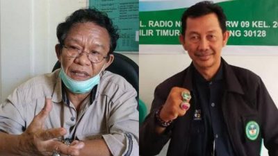 2 Tokoh berpengaruh di Sumatera Selatan, Pengamat Sosial Politik [Sospol] Dr Drs Tarech Rasyid MSi dan Ketua Forum Palembang Bangkit Sumatera Selatan [FPB Sumsel] Idham Rianom.