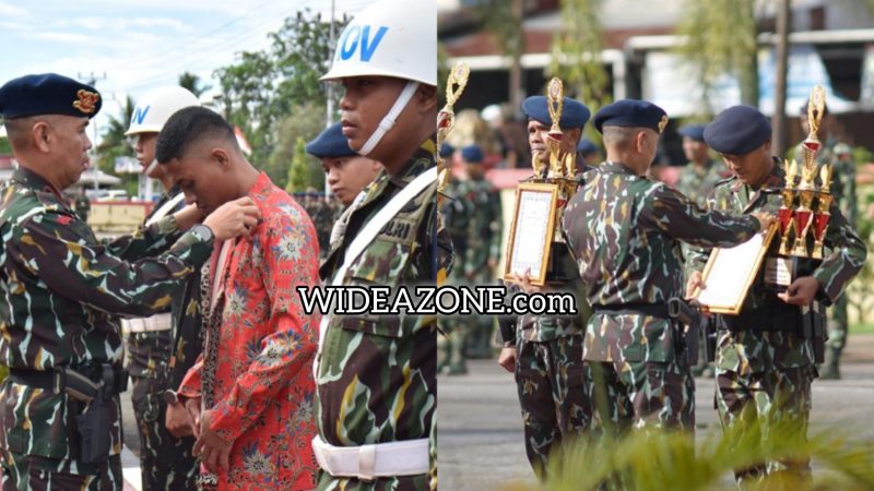 Komandan Satuan [Dansat] Brimob Polda Kalimantan Barat [Kalbar] AKBP M Guntur SIK MH kala memimpin gelaran upacara Pemberhentian Tidak Dengan Hormat [PTDH] terhadap Briptu Ewis Anugerah Mulya di Markas Komandonya pada Selasa 2 April 2024. Selain itu, diberikan reward bagi personel yang berprestasi.