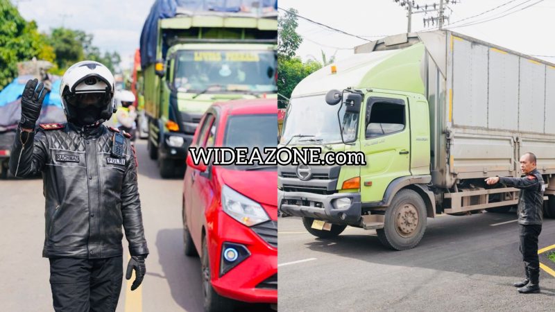 Kapolda Sumsel Irjen A Rachmad Wibowo didampingi Irwasda Kombes Feri Handoko, Dir Binmas Kombes Sofyan, Dansat Brimob Kombes Susnadi dan Wadir Sabhara AKBP Yusantiyo Sandhy terjun langsung ke wilayah Banyuasin untuk membantu mengurai kemacetan.
