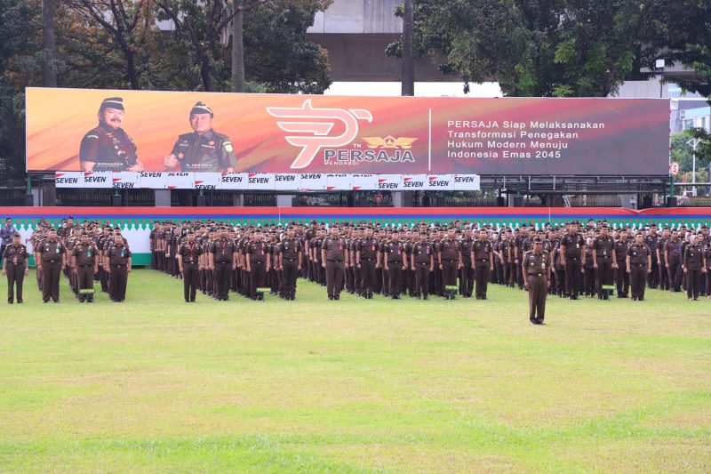 Apel peringatan HUT ke 73 Persaja 2024, Senin 6 Mei 2024.