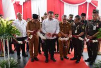 Jaksa Agung Prof Dr H ST Burhanuddin didampingi Kepala Kejaksaan Tinggi Sumatera Selatan [Kajati Sumsel] Dr Yulianto SH MH meresmikan gedung baru Kejaksaan Negeri [Kejari] di dua Kabupaten di antaranya Kabupaten Penukal Abab Lematang Ilir [PALI] dan Muara Enim. Peresmian tersebut ditandai dengan penandatanganan Prasasti dan pemotongan pita.