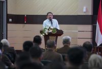 Jaksa Agung Republik Indonesia [RI] Prof Dr H ST Burhanuddin memberikan arahan bagi jajaran Kejaksaan Tinggi Sumatera Selatan, Rabu 8 Mei 2024.