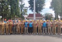 Pemerintah Kabupaten [Pemkab] Lahat bersama PT PLN [Persero] Unit Pelaksana Pelayanan Pelanggan [UP3] melaksanakan penandatanganan Perjanjian Kerjasama MoU tentang Pelaksanaan Pembangunan, Pelayanan, dan Pemeliharaan Jaringan Listrik di bumi Seganti Setungguan, sekaligus Apel Gebyar Penyulang di ULP Lembayung, Selasa 14 Mei 2024