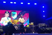 Puncak kemeriahan Hari Ulang Tahun [HUT] ke 155 Kabupaten Lahat 'diguncang' dengan Pesta Rakyat, terlihat artis-artis Ibu Kota tampil menghibur masyarakat yang telah memadati lapangan eks MTQ dalam perayaan XXVI, Sabtu 18 Mei 2024.