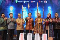 Penjabat Gubernur Sumsel Agus Fatoni membuka langsung Sriwijaya Expo pada Jumat 24 Mei 2024, sore, di halaman Kantor DPRD Sumsel.