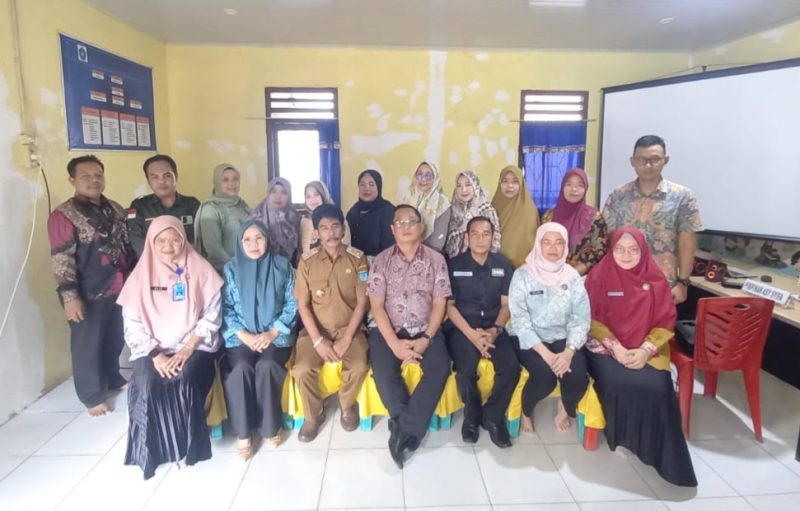 Rapat Koordinasi Pelaksanaan Program Ketahanan Keluarga Anti Narkoba [Rakor PKKAN], di Desa Saka Tiga Kecamatan Indralaya Kabupaten Ogan Ilir, Selasa 28 Mei 2024.