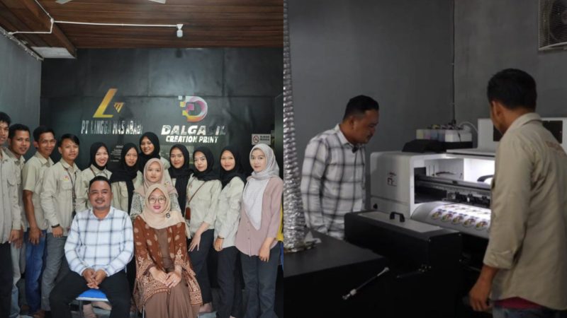 UMK Binaan Bukit Asam Sektor Percetakan dan Konveksi di Desa Lingga Tembus Pasar Nasional