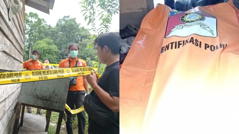 Sesosok jenazah laki-laki ditemukan di Jalan Keling Kumang, Desa Sungai Ringin, Kecamatan Sekadau Hilir, Kabupaten Sekadau, sekitar pukul 10.00 WIB, Kamis 13 Juni 2024.