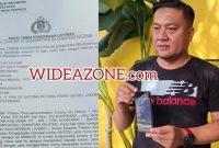 Kakak Sepupu Antosi [Andri Ikhsan] Elan Fauzan saat memberikan keterangan persnya.