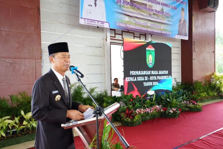 Penjabat Walikota Prabumulih H Elman ST MM