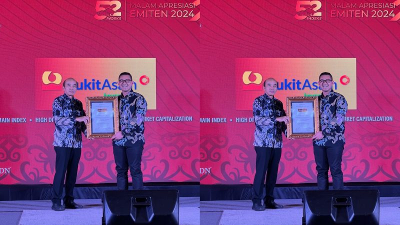 Kinerja Positif, Bukit Asam Raih Penghargaan Tertinggi di Malam Apresiasi Emiten 2024