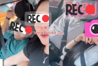 Foto Mesra Mirip Komisioner Bawaslu OKU Timur dengan seorang wanita kala di dalam mobil.