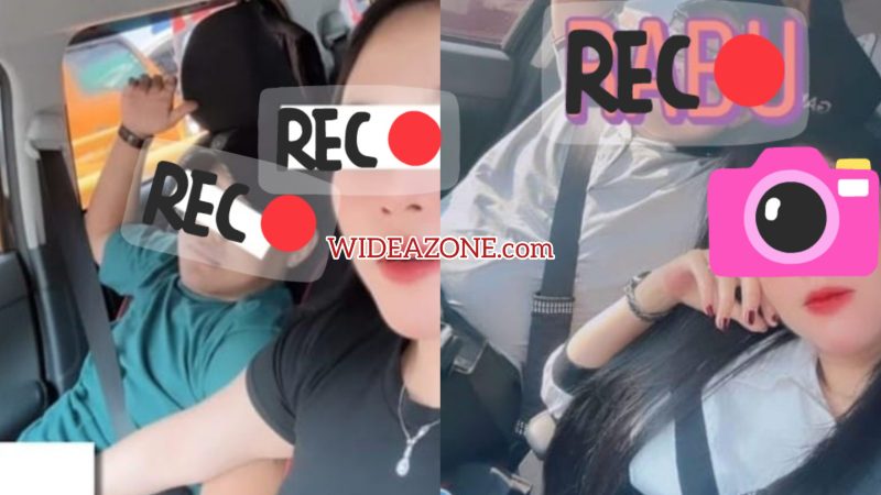 Foto Mesra Mirip Komisioner Bawaslu OKU Timur dengan seorang wanita kala di dalam mobil.
