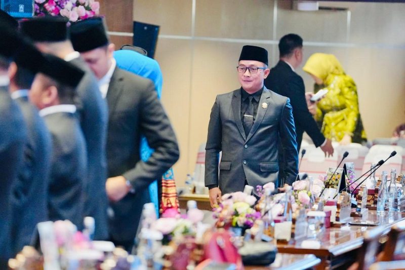 Fenus Antonius, politisi dari Partai Amanat Nasional [PAN] asal OKU Timur, secara resmi dilantik sebagai Anggota Dewan Perwakilan Rakyat Daerah [DPRD] Provinsi Sumatera Selatan. Selasa, 24 September 2024.