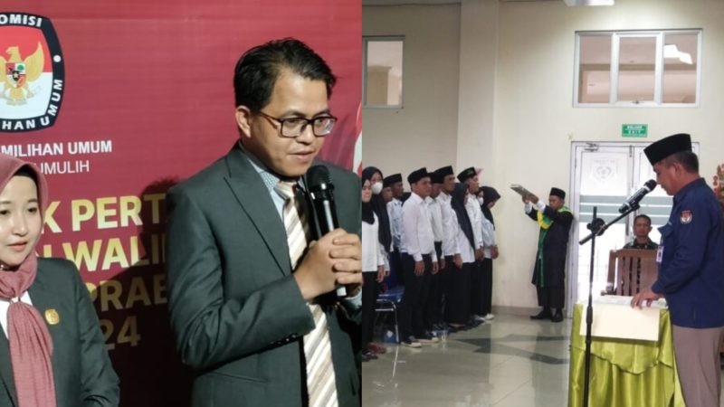 Sebanyak 1968 anggota KPPS untuk 281 TPS di enam kecamatan Prabumulih secara serentak dilantik dan diambil sumpah. Pelantikan itu dilakukan masing-masing Ketua PPK pada Kamis 7 November 2024.