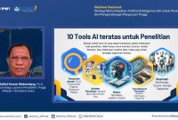 Penyampaian Wakil Rektor Bidang Akademik IT Del, Dr Johannes Harungguan Sianipar MT dalam Webinar SEVIMA bertajuk 