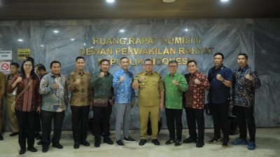 Penjabat [Pj] Wali Kota Palembang Ucok Abdulrauf Damenta dan Pj Gunernur Sumsel Elen Setiadi menghadiri rapat kerja [Raker] dan rapat dengar pendapat [RDP] bersama DPR RI.