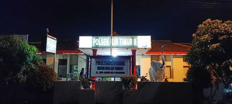 Polsek Ilir Timur II Palembang. [Foto Wideazone/Suherman]